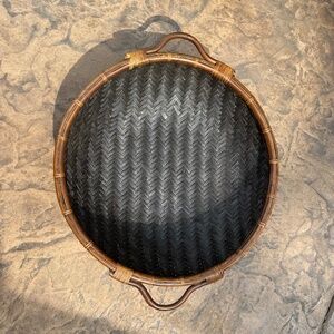 Vintage style oriental basket